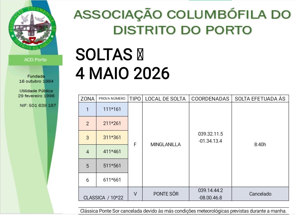 Soltas 4 Maio