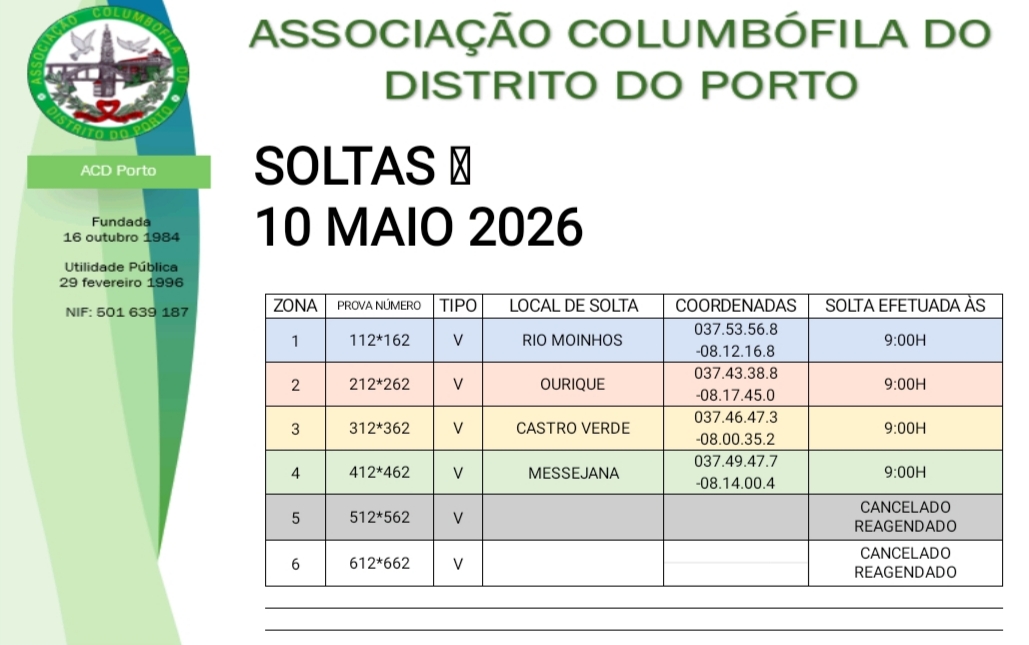 Soltas 10 Maio